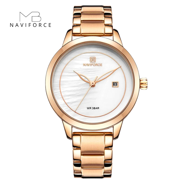 Relógio Bènisse Naviforce Luxo Rosé