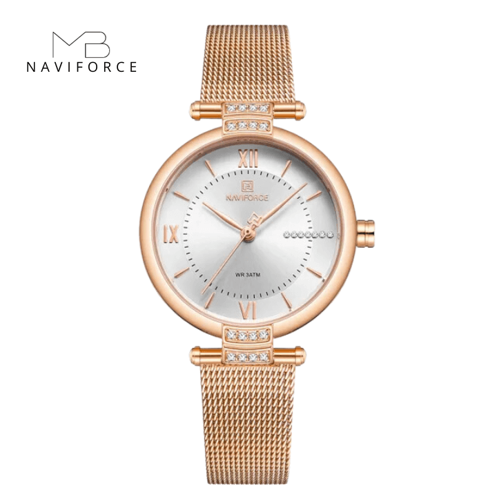 Relógio Bènisse Naviforce Elegância Feminina