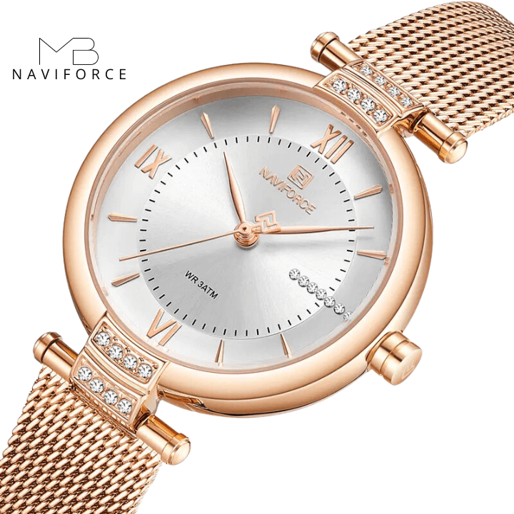 Relógio Bènisse Naviforce Elegância Feminina