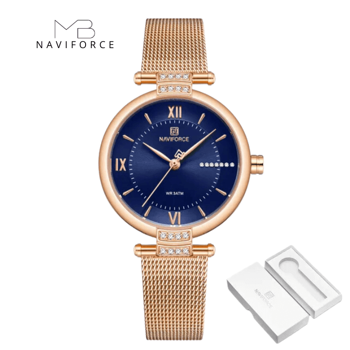 Relógio Bènisse Naviforce Elegância Feminina