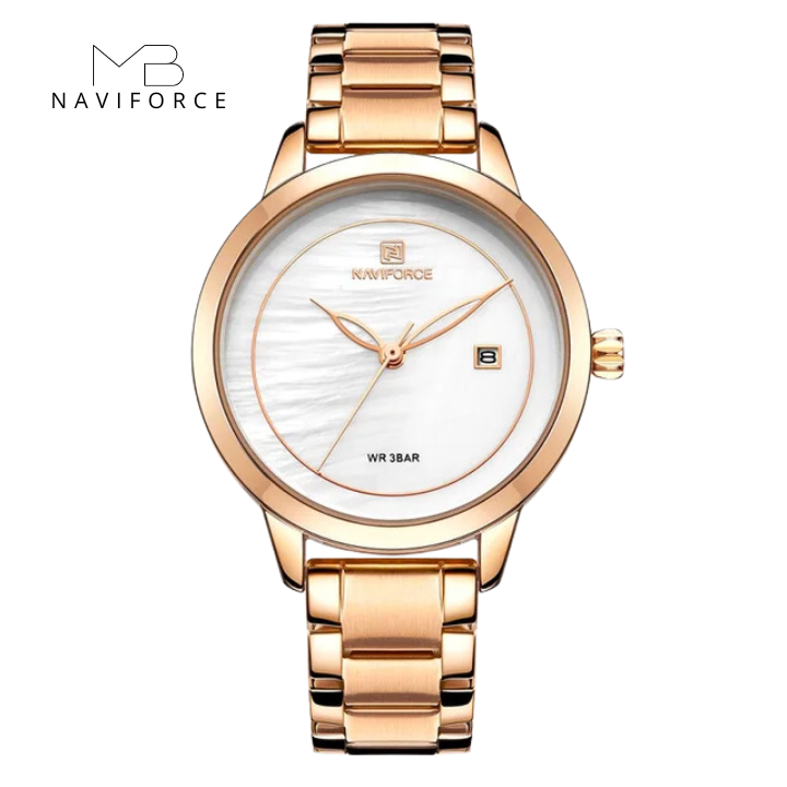 Relógio Bènisse Naviforce Luxo Rosé