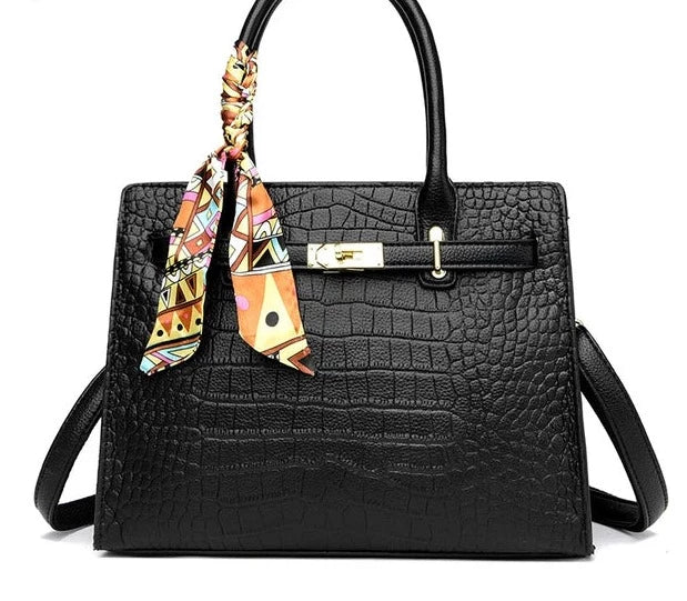 Bolsa Bènisse Couro com Lenço