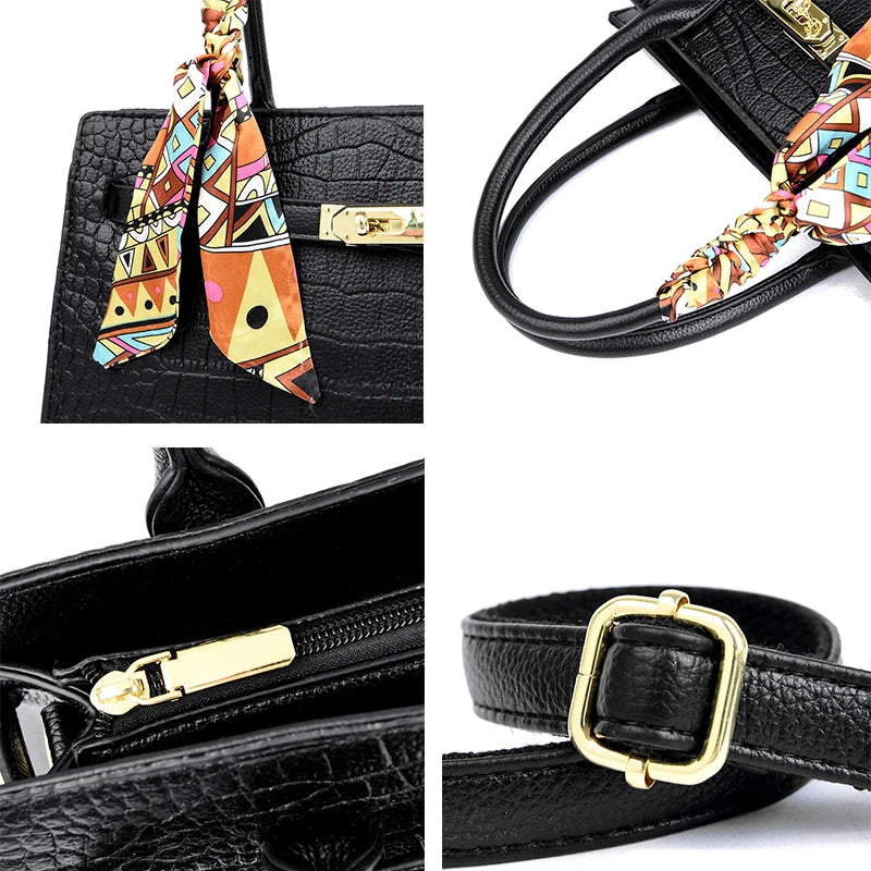 Bolsa Bènisse Couro com Lenço