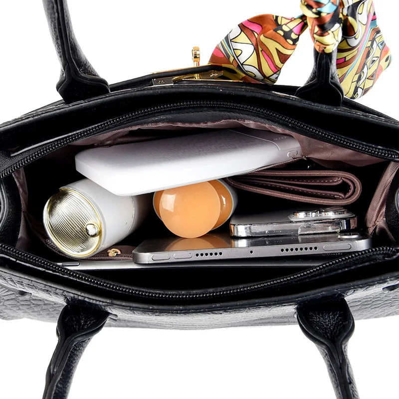 Bolsa Bènisse Couro com Lenço