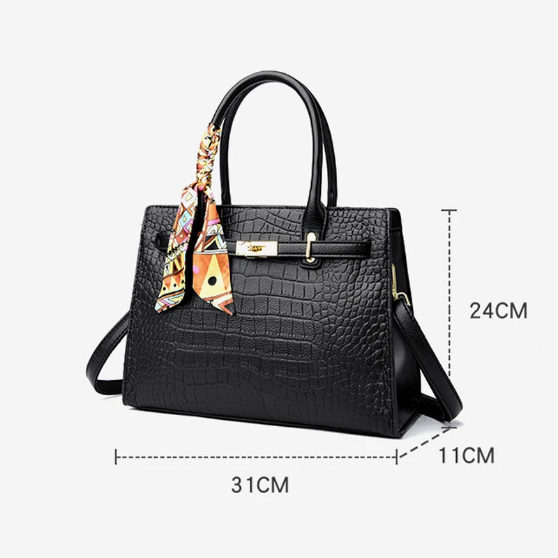 Bolsa Bènisse Couro com Lenço