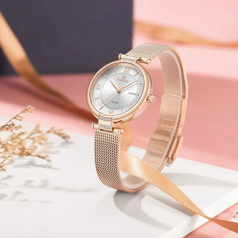 Relógio Bènisse Naviforce Elegância Feminina